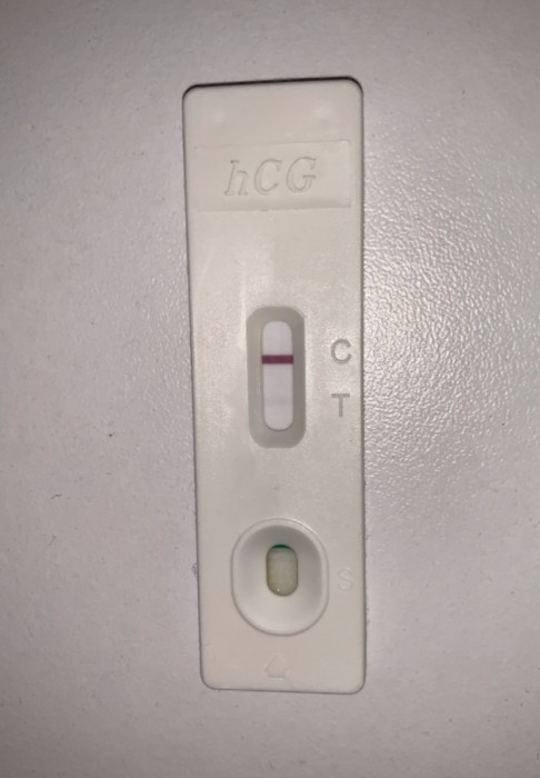 Pregnancy test is turned off like light switch